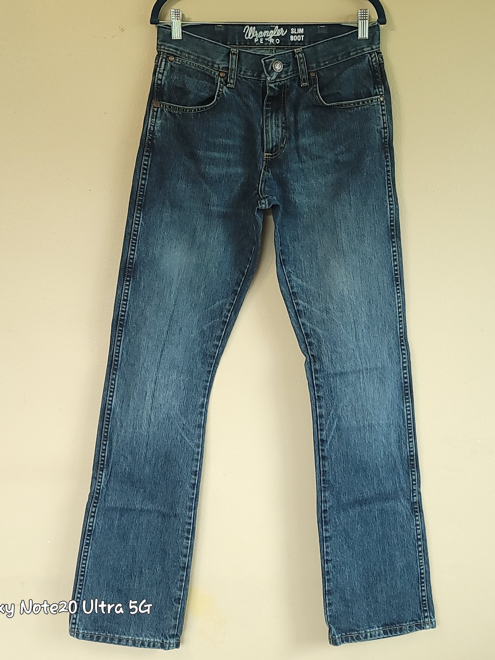 Wrangler Retro Slim Bootcut Jeans River Wash 100% Cotton 29x36 Tall EUC